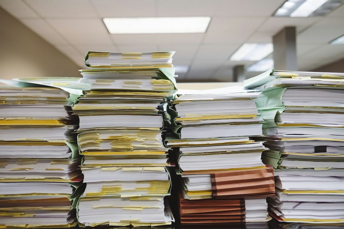 A pile of papers
